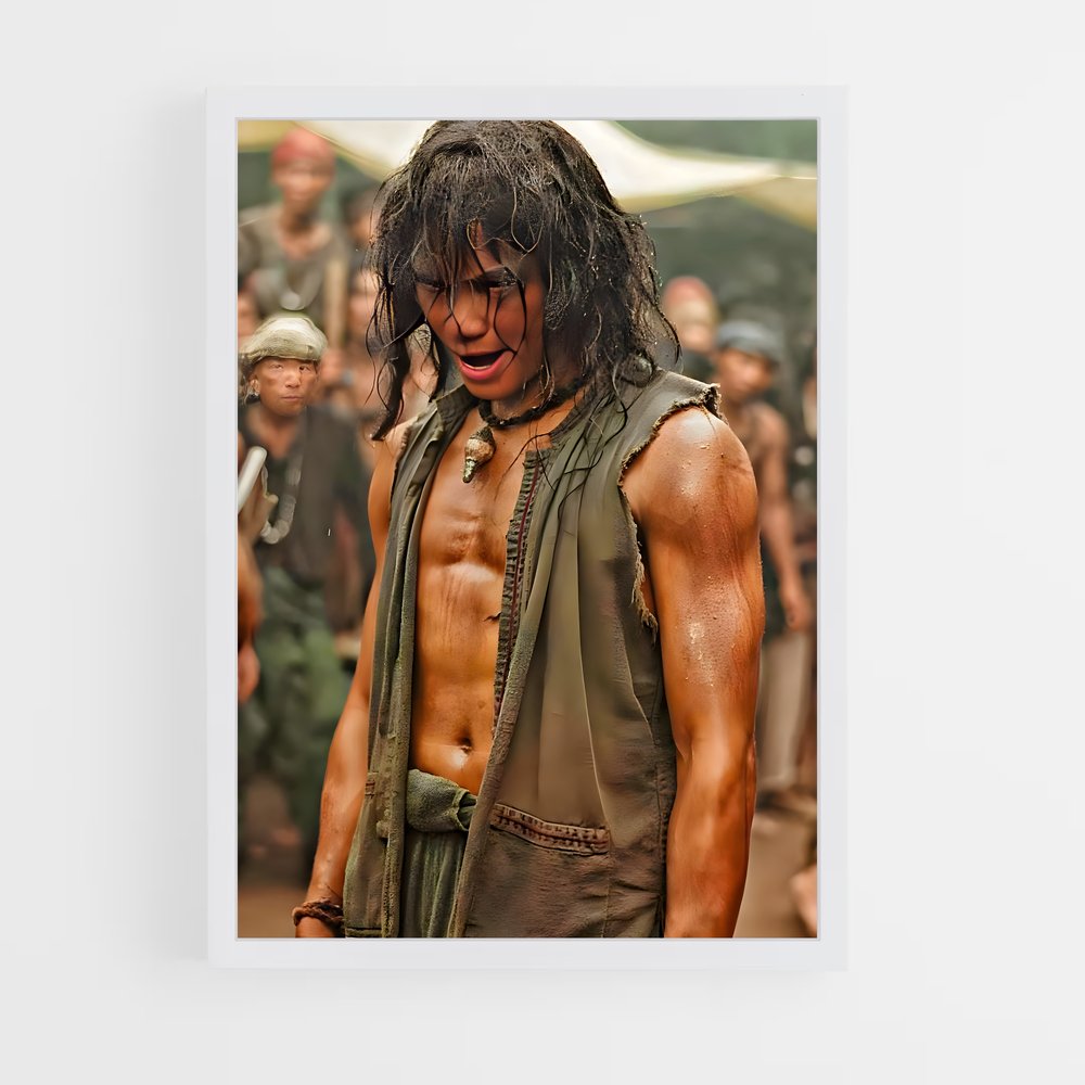 Poster L'Homme aux Cheveux Mouillés – affiche Kung Fu (vue 3)